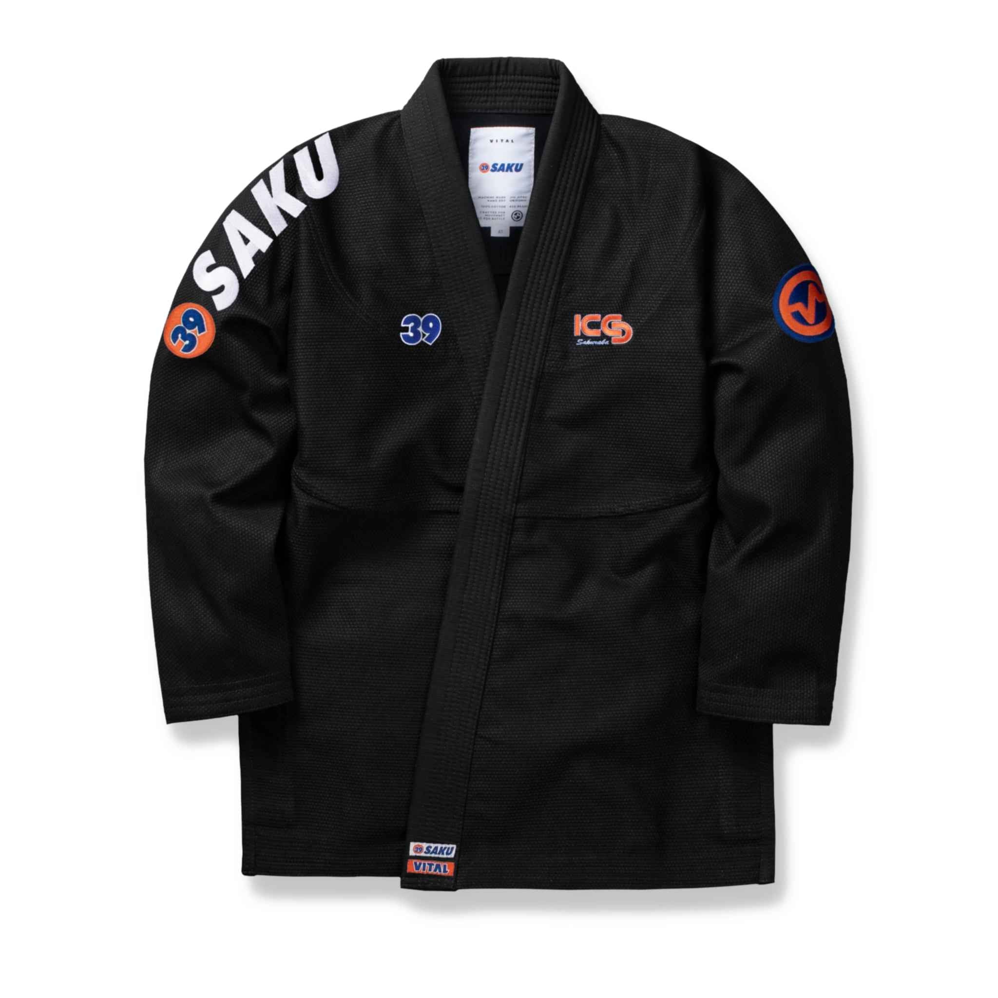 39 SAKU X VITAL COLLAB GI (BLACK) - Vital Kimonos