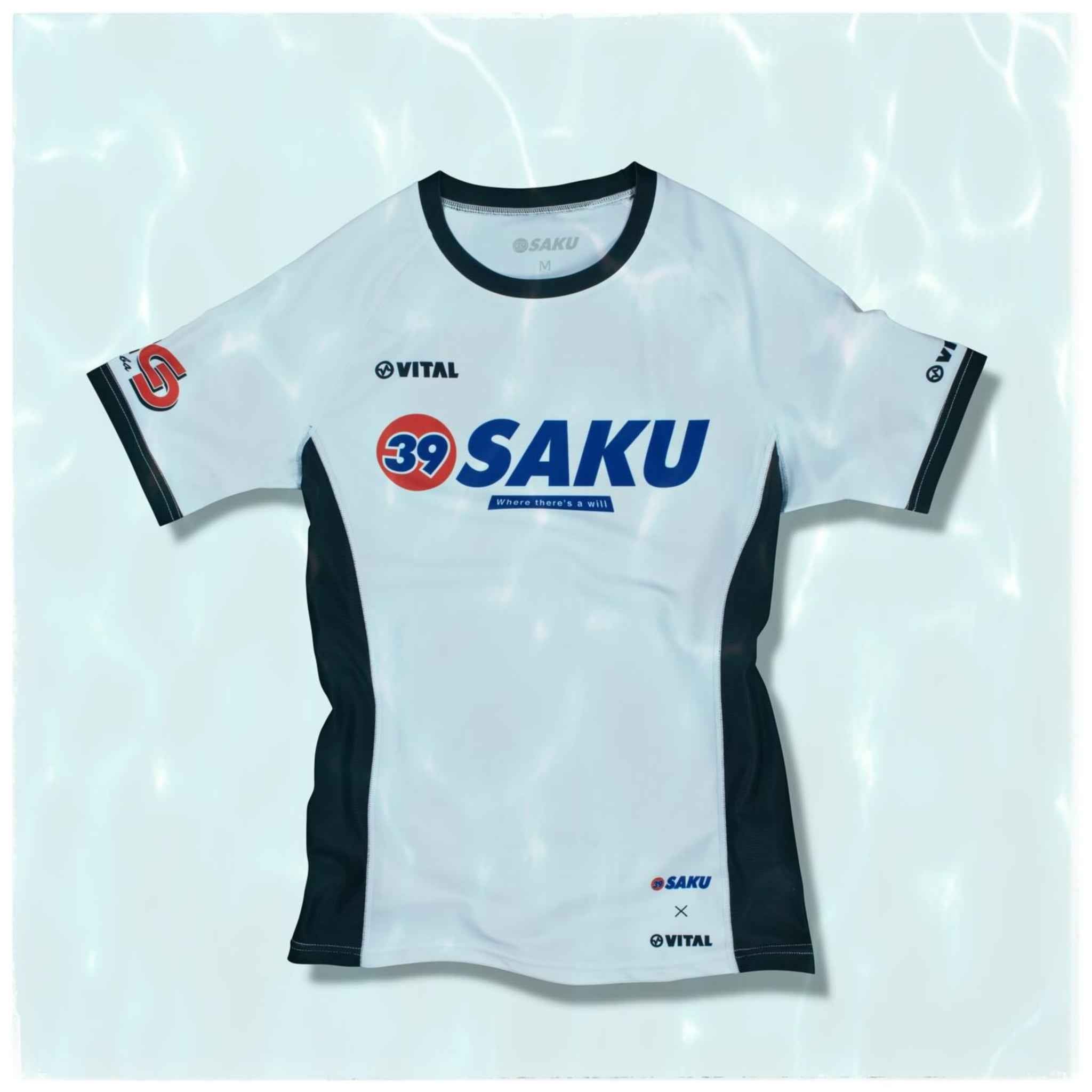 39 SAKU X VITAL RASH GUARD (WHITE) - Vital Kimonos