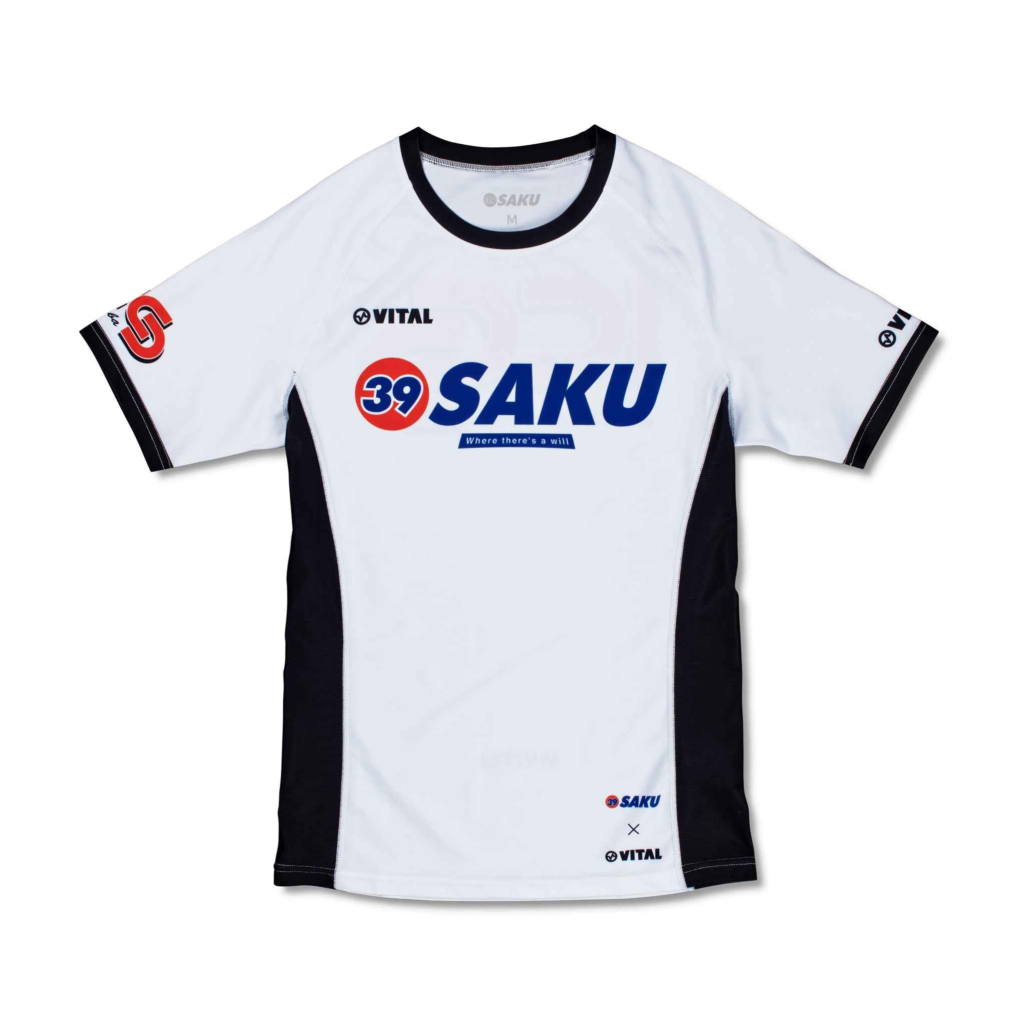 39 SAKU X VITAL RASH GUARD (WHITE) - Vital Kimonos