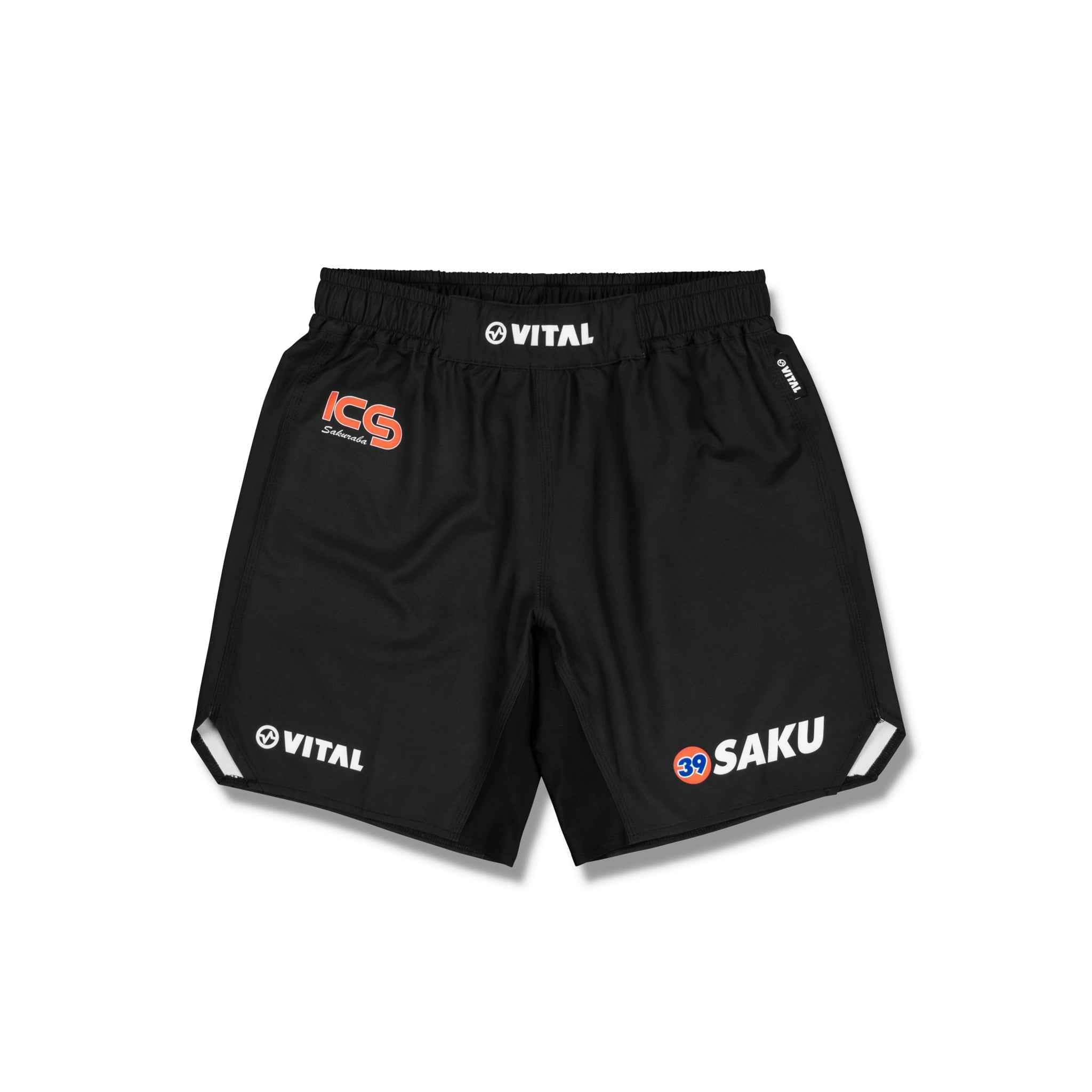 39 SAKU X VITAL SHORTS (BLACK) - Vital Kimonos