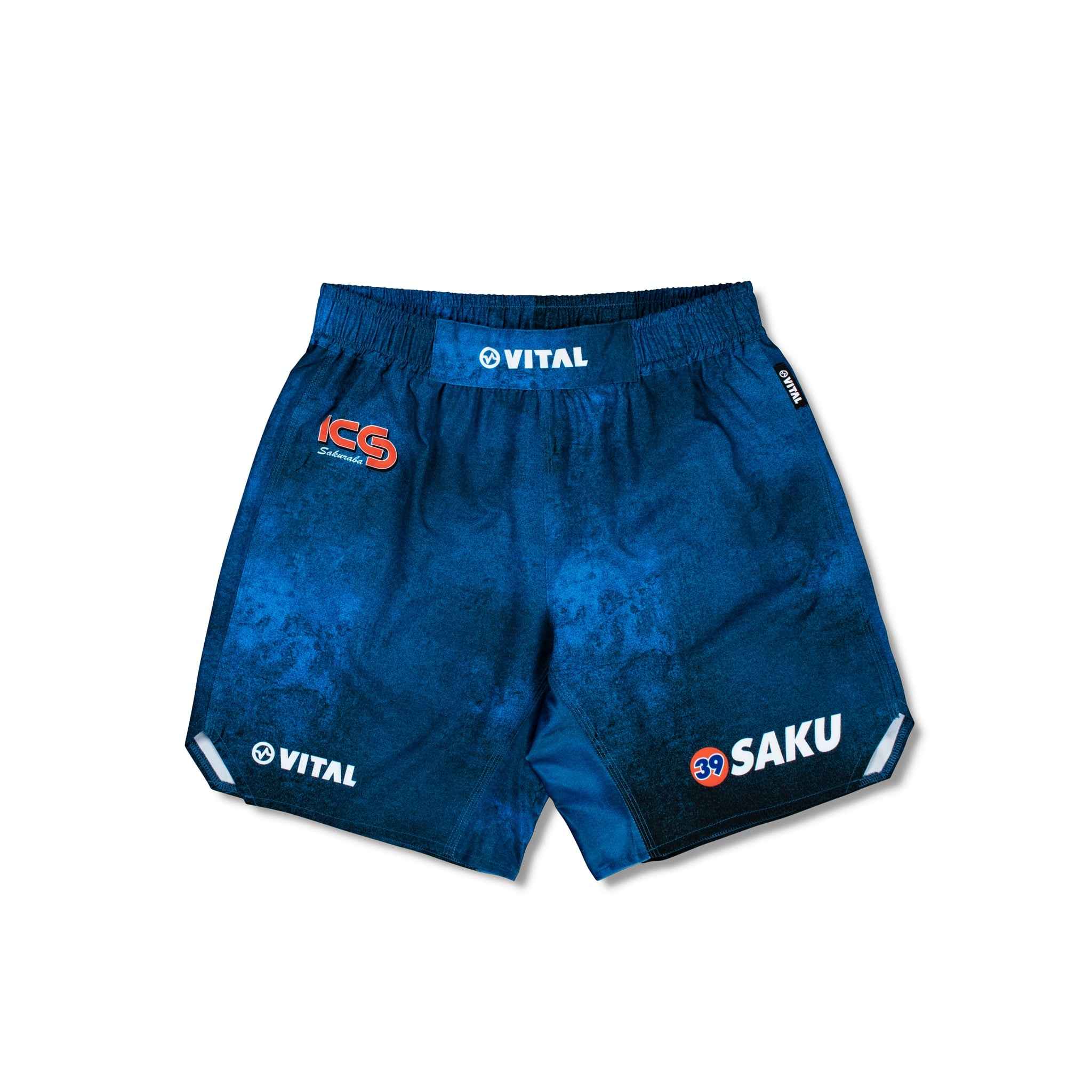 39 SAKU X VITAL SHORTS (BLUE) - Vital Kimonos