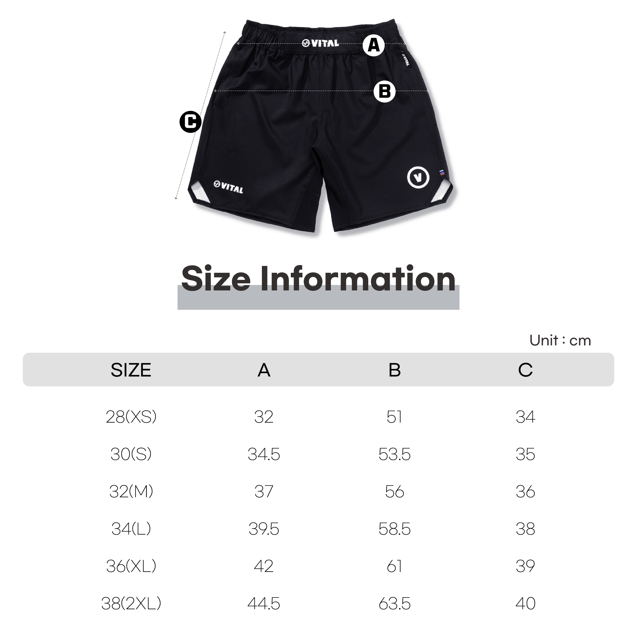 39 SAKU X VITAL SHORTS (BLACK)