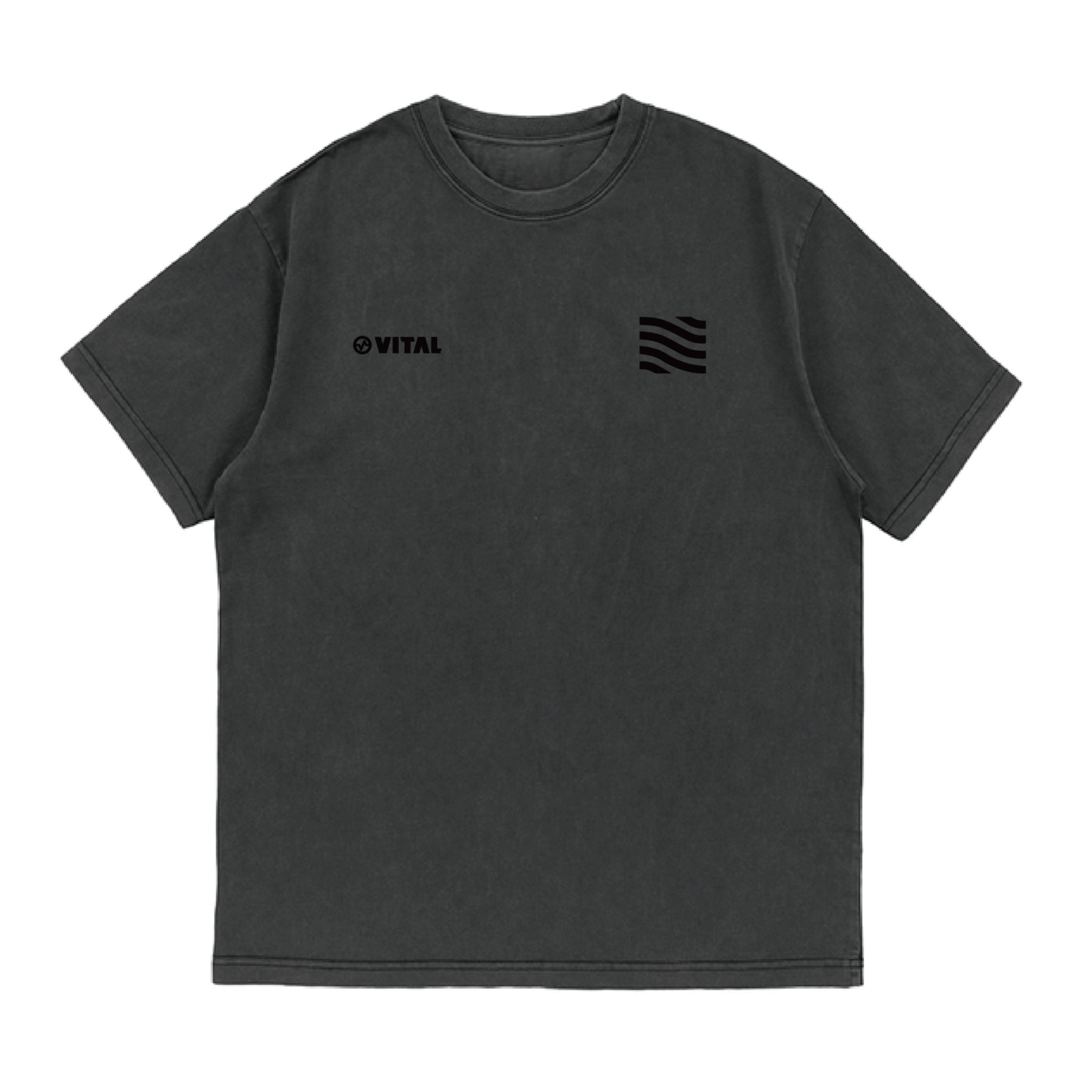 PIGMENT WASHED T-SHIRT : FLOW