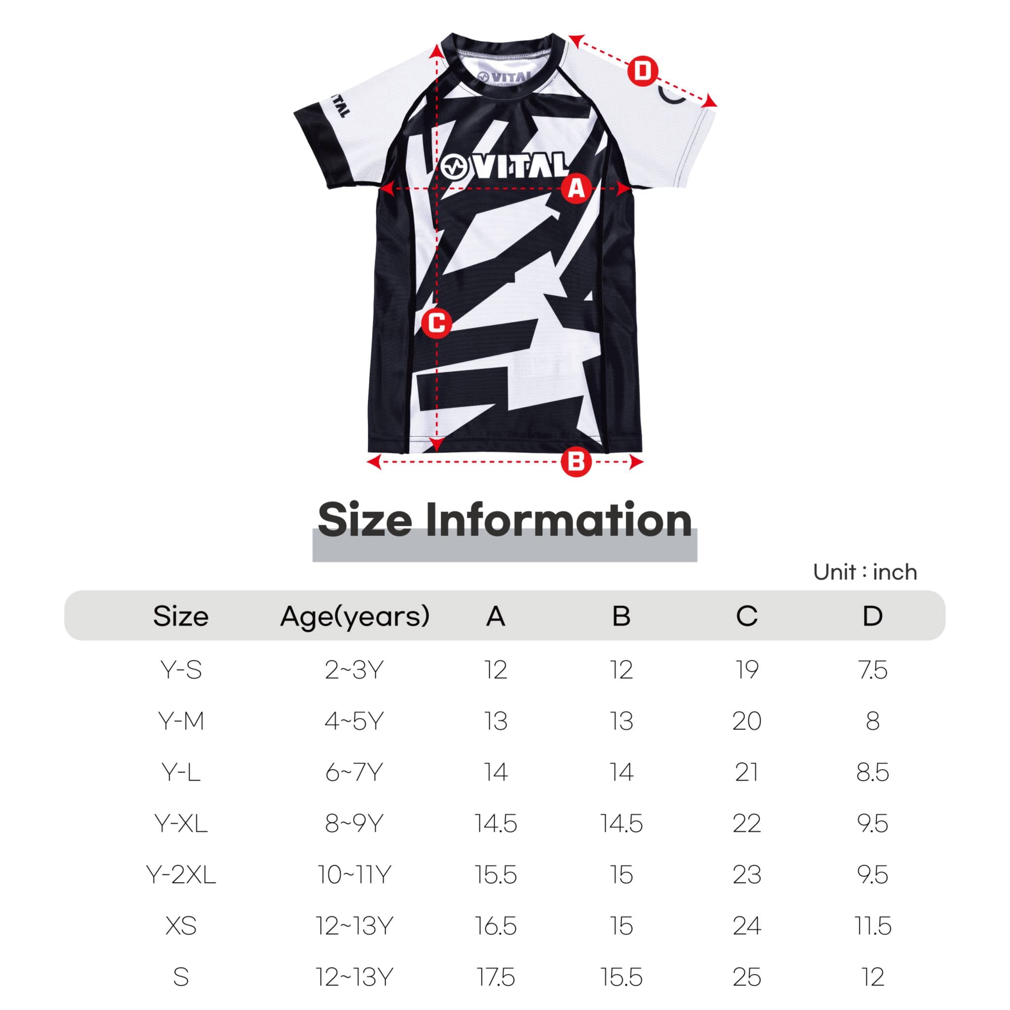 VITAL YOUTH RANKED RASH GUARD