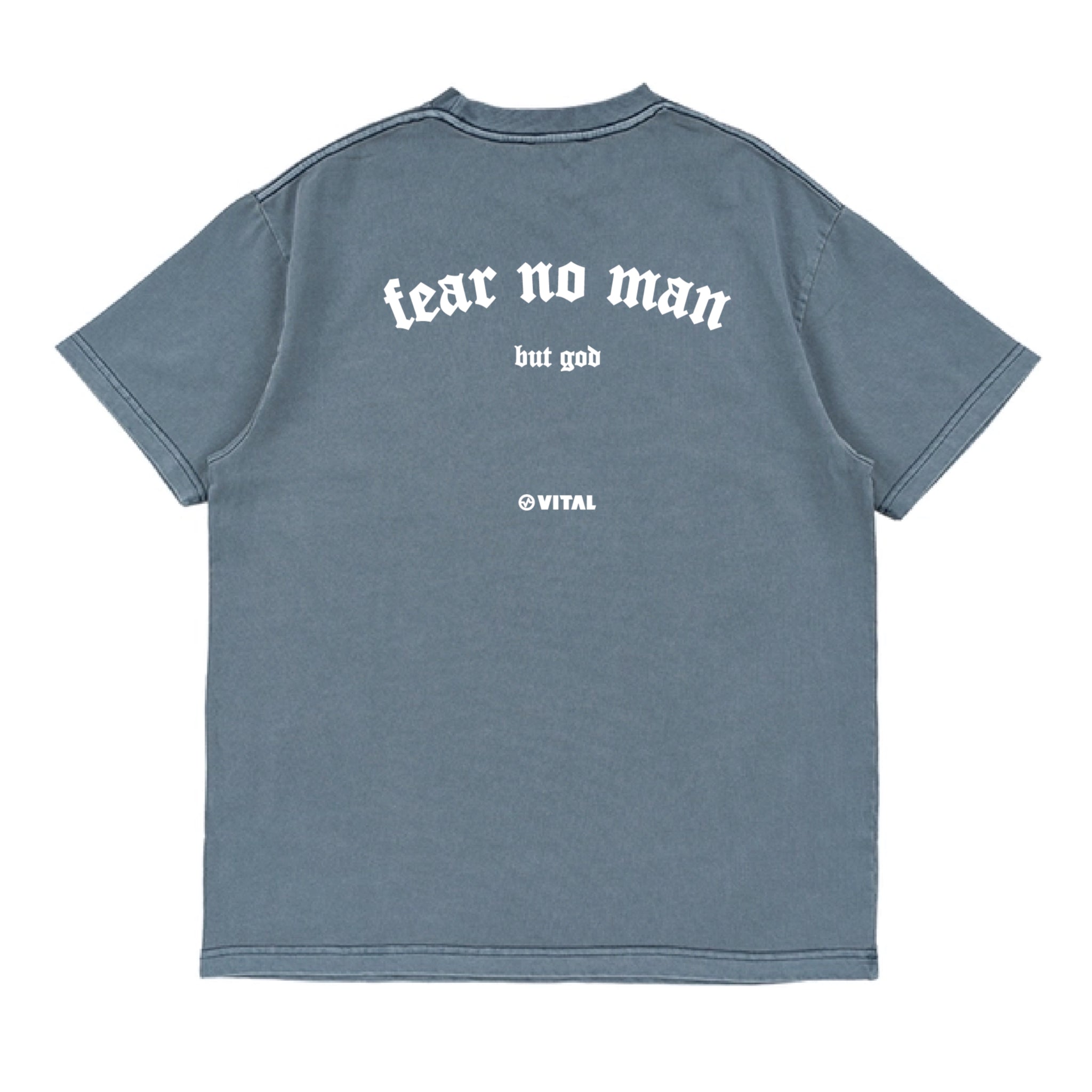 PIGMENT WASHED T-SHIRT : NO FEAR