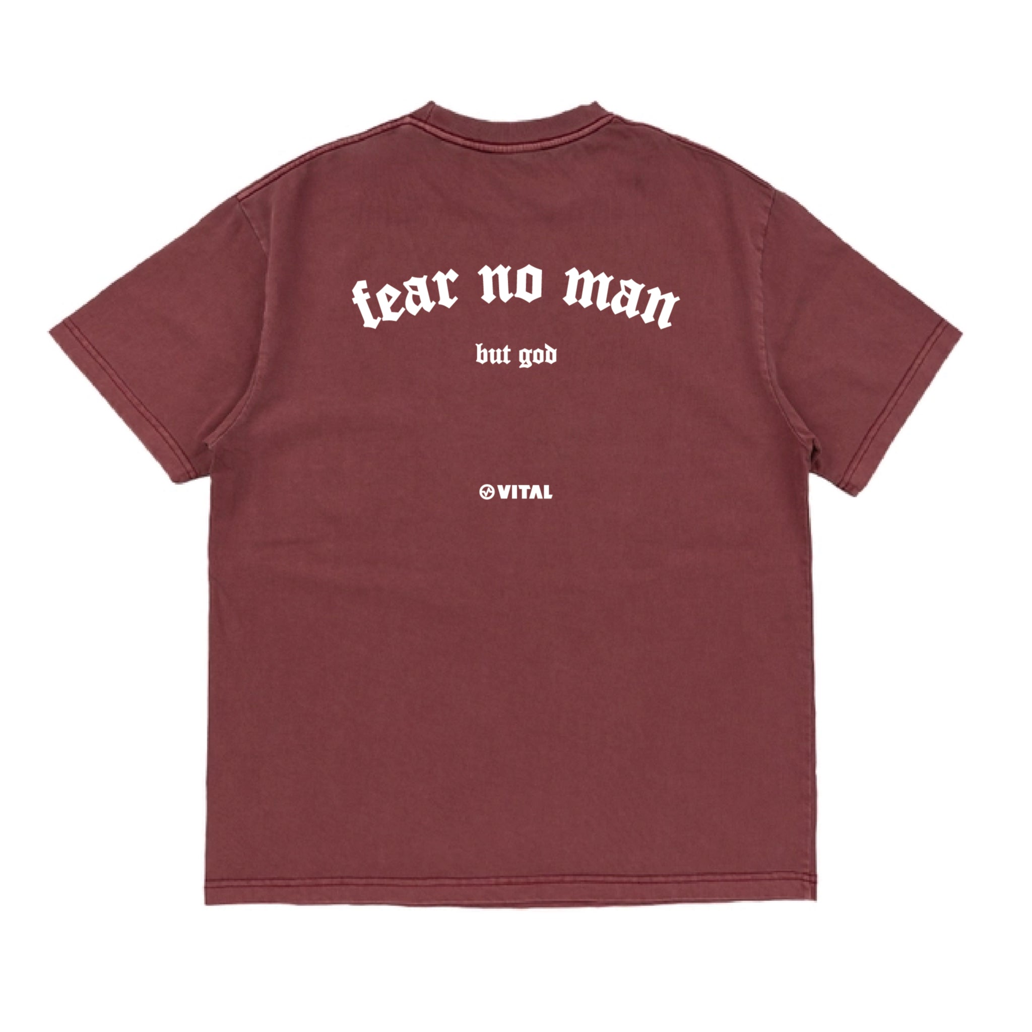 PIGMENT WASHED T-SHIRT : NO FEAR