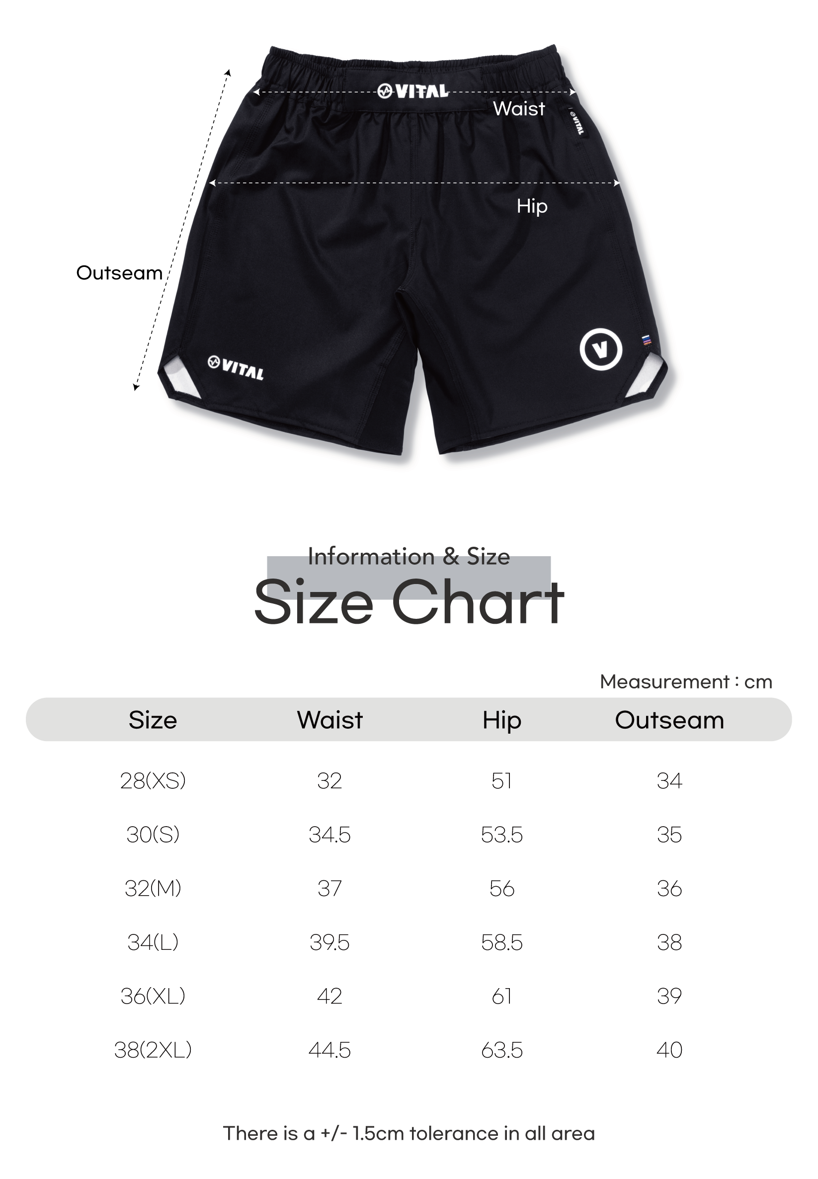39 SAKU X VITAL SHORTS (BLACK)