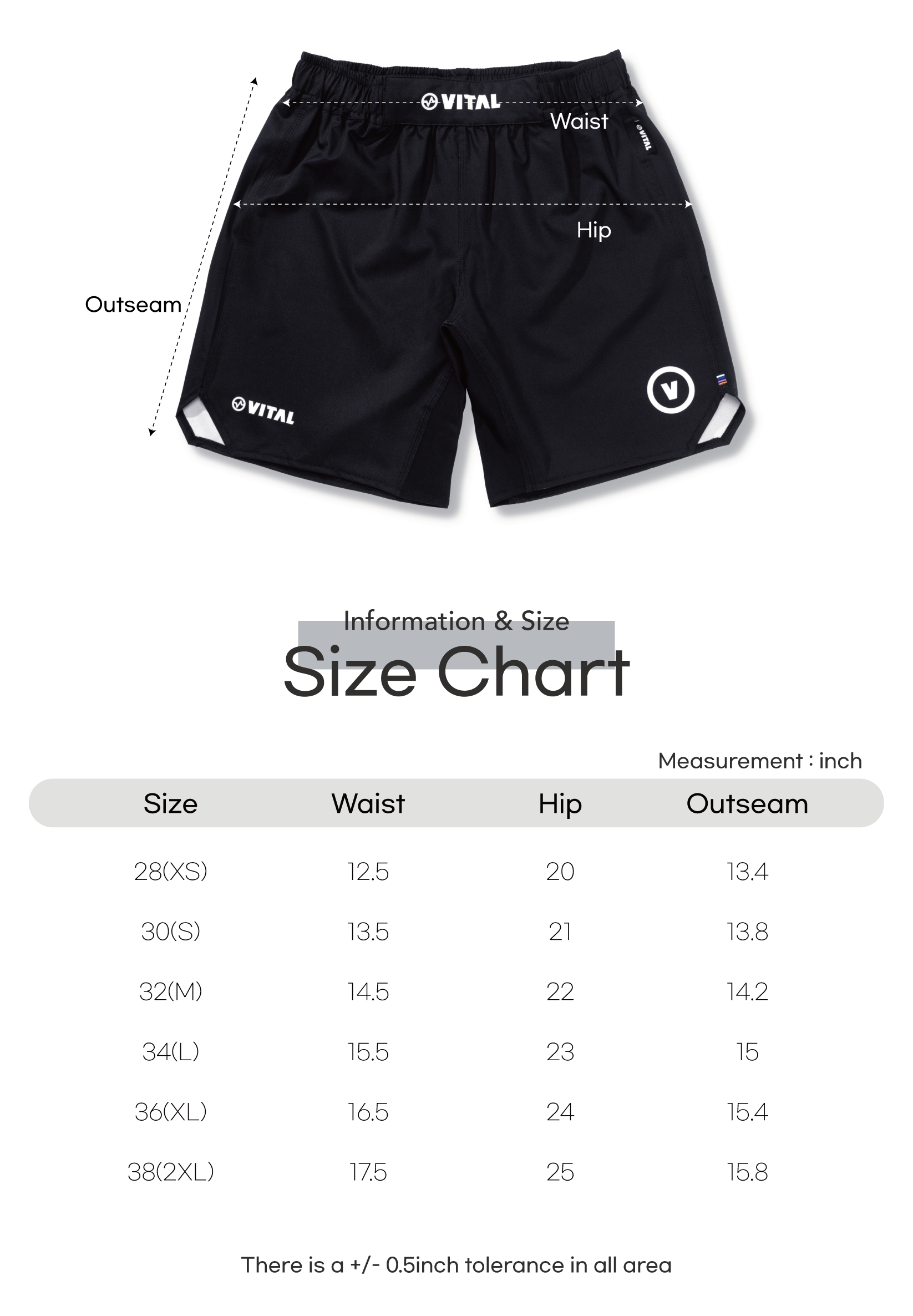 39 SAKU X VITAL SHORTS (BLACK)