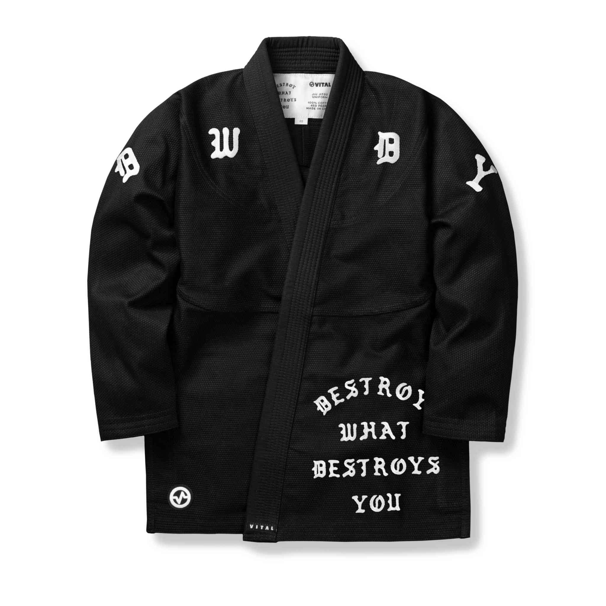 DESTROY WHAT DESTROYS YOU (DWDY) - BLACK - Vital Kimonos