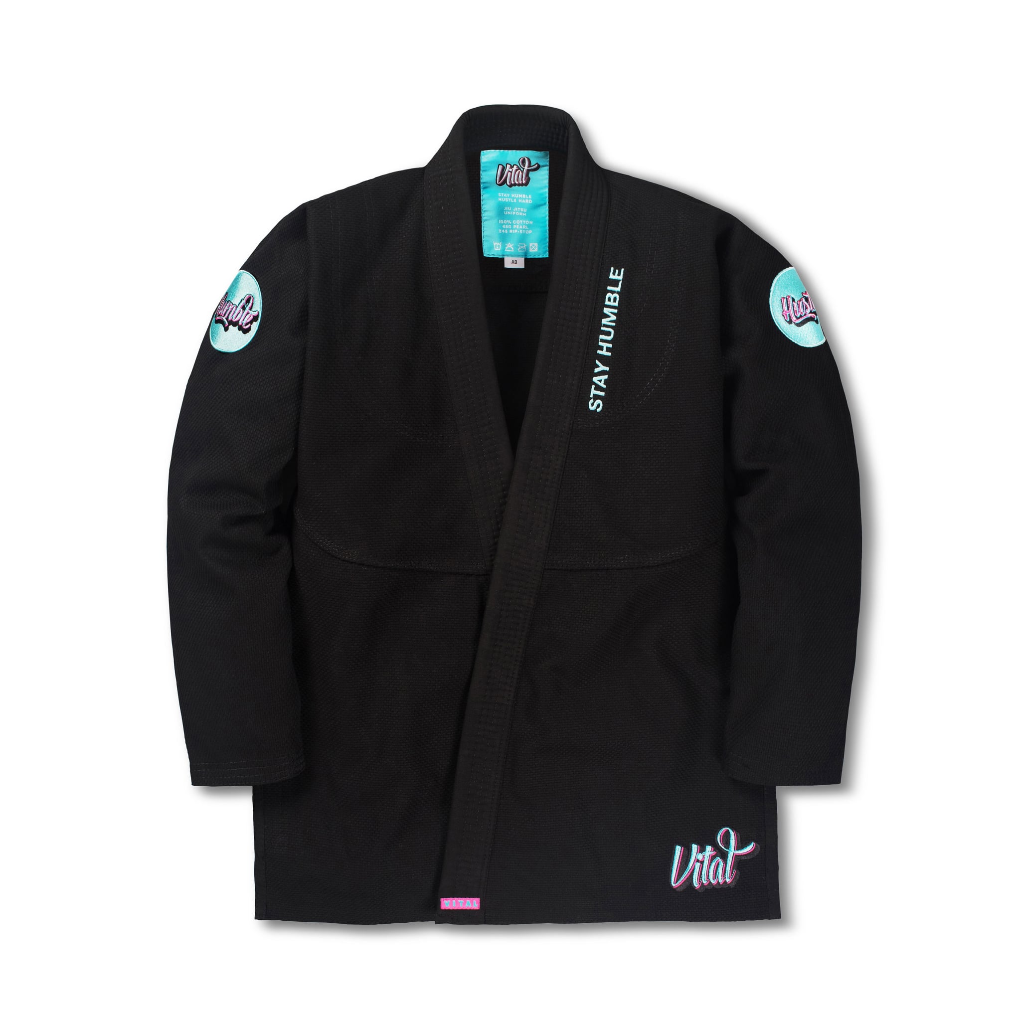 HUMBLE & HUSTLE - BLACK - Vital Kimonos
