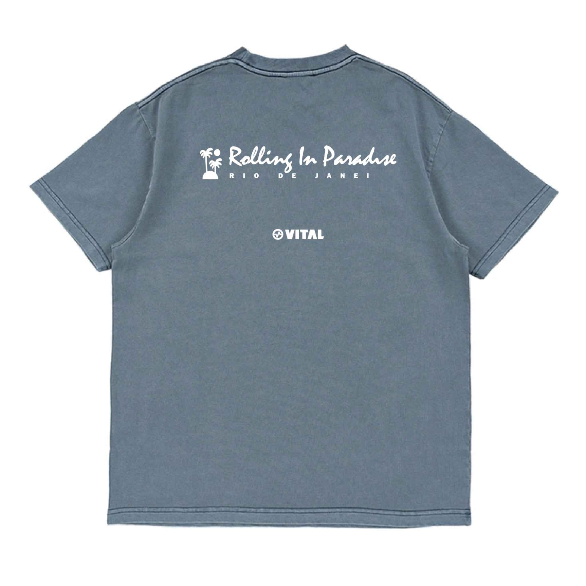 PIGMENT WASHED T-SHIRT : CARIOCA - Vital Kimonos