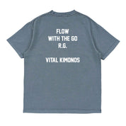 PIGMENT WASHED T-SHIRT : FLOW - Vital Kimonos