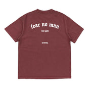PIGMENT WASHED T-SHIRT : NO FEAR - Vital Kimonos
