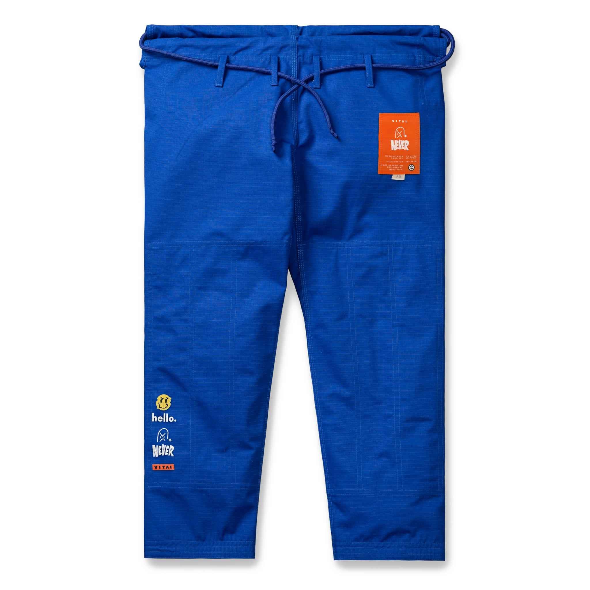 SMILE NEVER SMILE - BLUE - Vital Kimonos