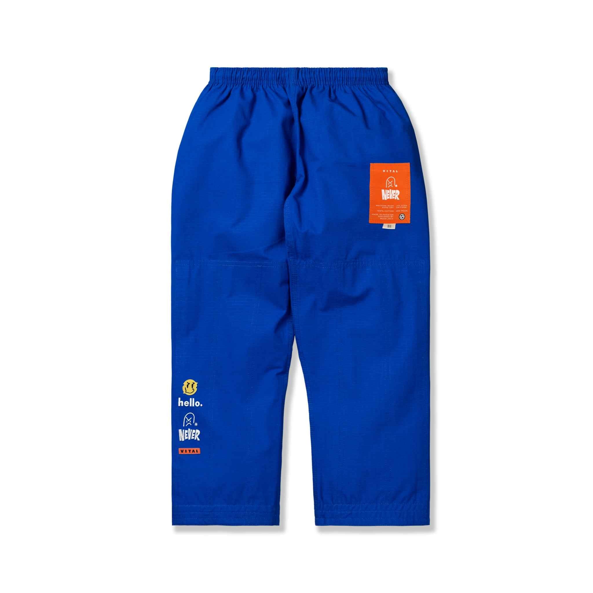 SMILE NEVER SMILE KIDS - BLUE - Vital Kimonos