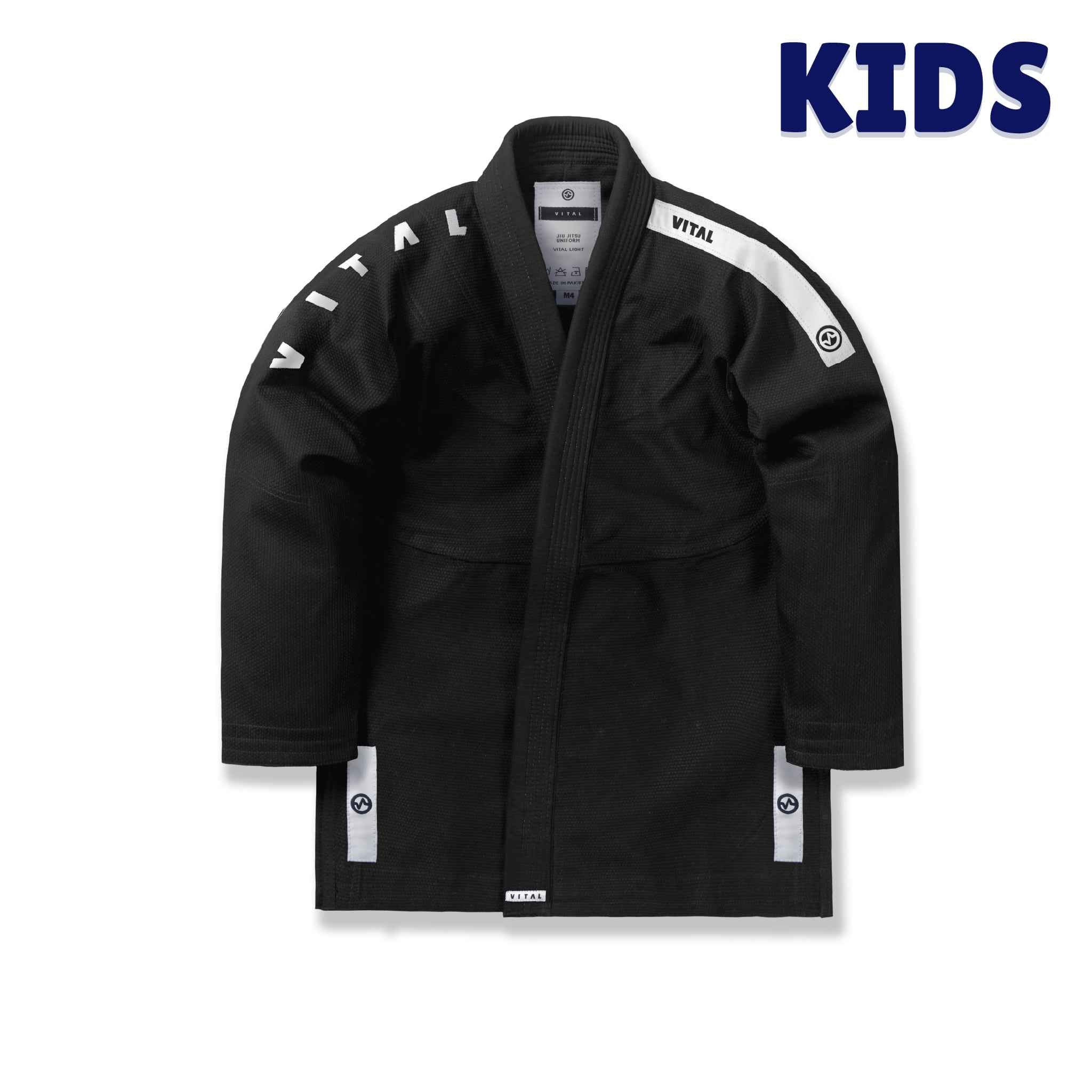 VITAL LIGHT KIDS - BLACK - Vital Kimonos
